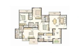 Oberoi Three Sixty 4.5 BHK Floor Plan